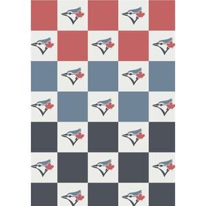NEW Toronto Blue Jays Buttery Blanket Ombre Check 50x70 MLB Soft Plush Throw